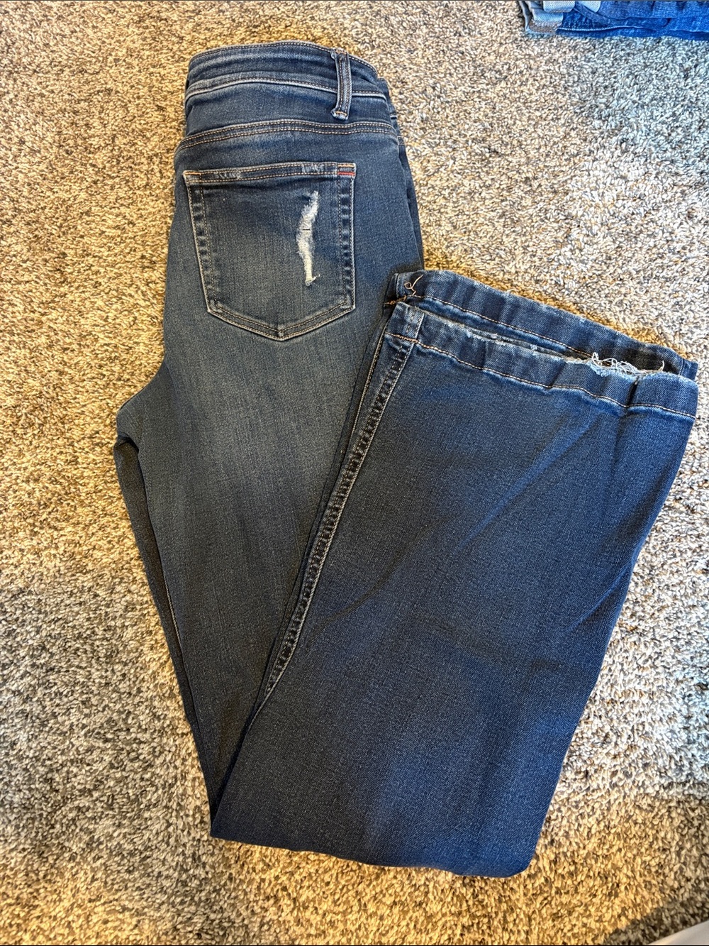 Maurice’s high rise flare jeans **long length**